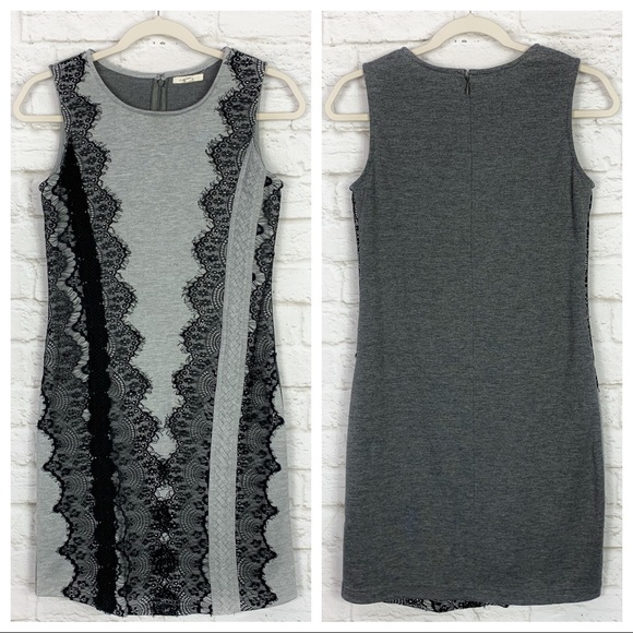 Mystree Dresses & Skirts - Mystree Lace Mixed Media Sleeveless Midi Dress S